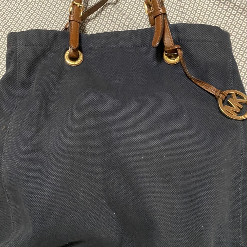Michael Kors navy blue tote
